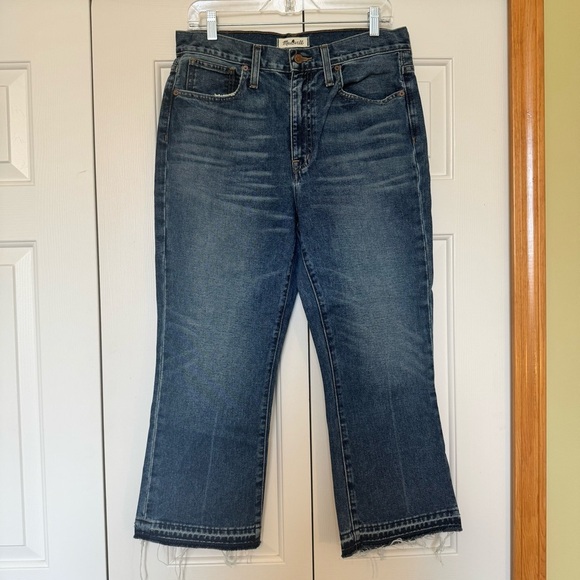 Madewell Retro Crop Bootcut Jeans Callahan Wash Released Hem - Picture 2 of 7